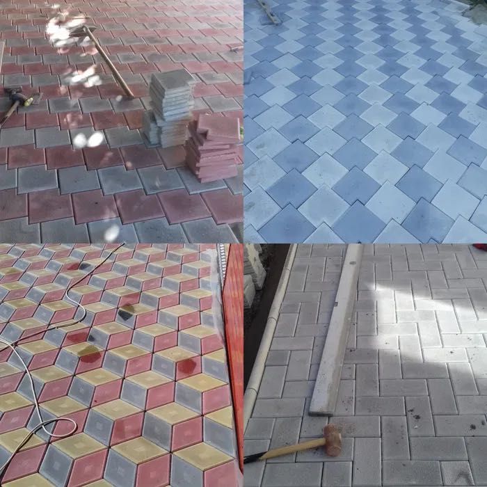 Pavaj, pavele modele antiderapante pentru gradina. Montaj