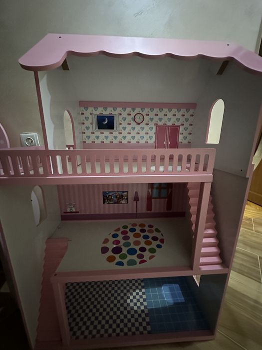 Дървена къща за кукли 105см