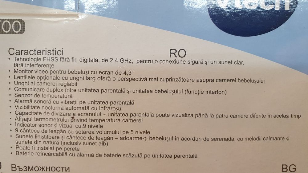 Monitor camera bebe VTECH cu accesorii compete