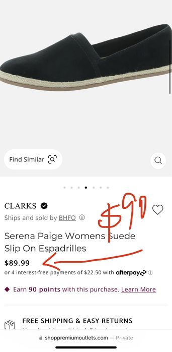 Clarks, Serena Paige. Кожаные лоферы из США. 38.5 узк, 41 шир, 39 шир