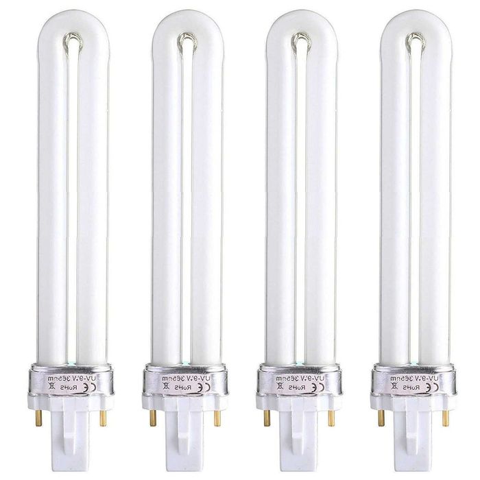 Kit set 4 neoane uv 9w tub lampa pt gel uv cizme