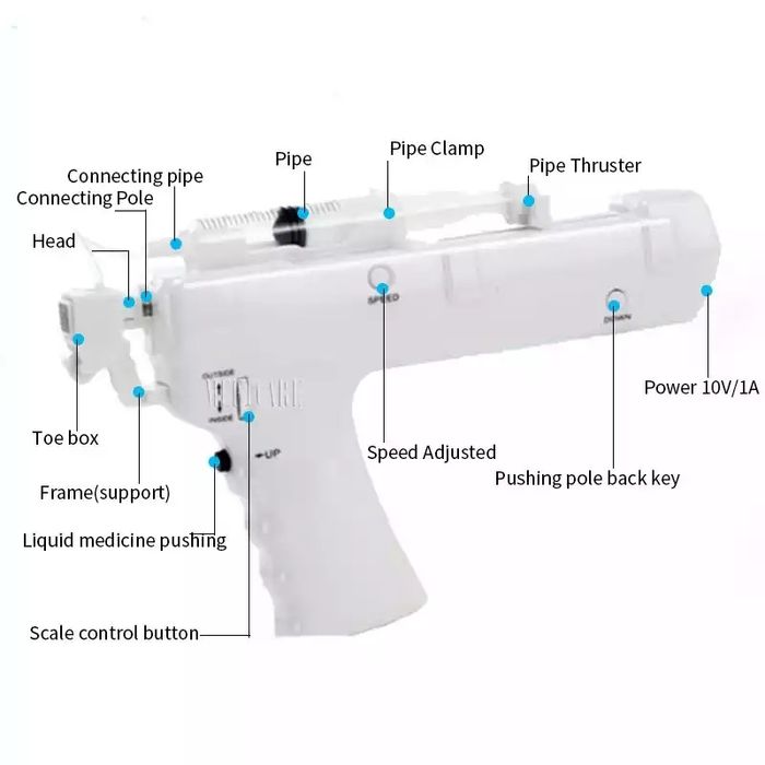 Мезотерапия Ванадиев безиглен мезопистолет, мезо пистолет, мезотерапия