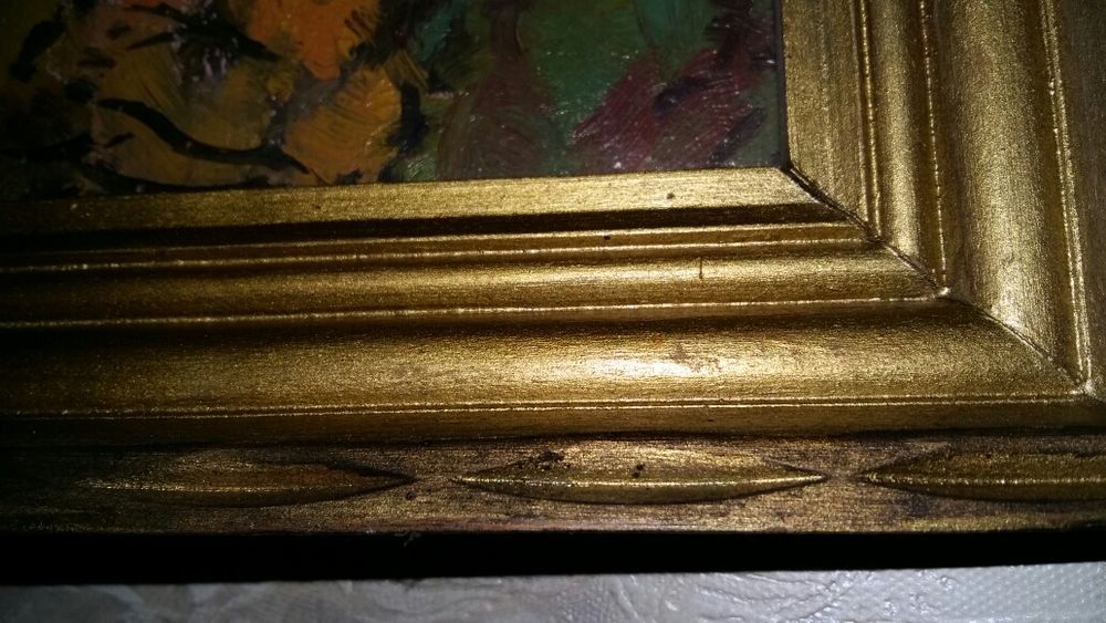 Tablou pictat, ulei pe carton