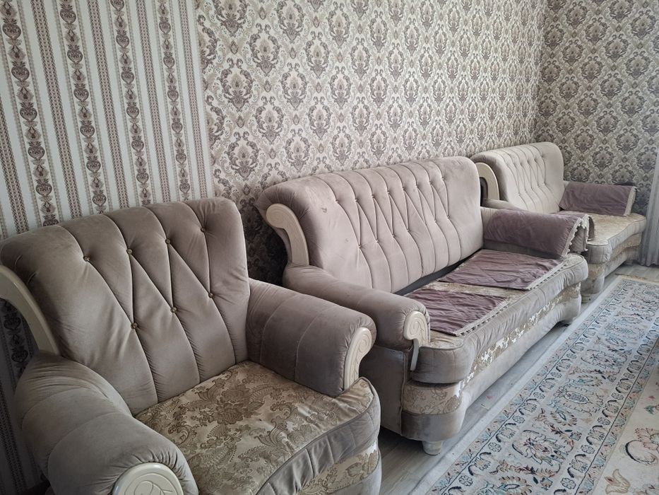 Мебель тройка. Диван, софа и кресло.