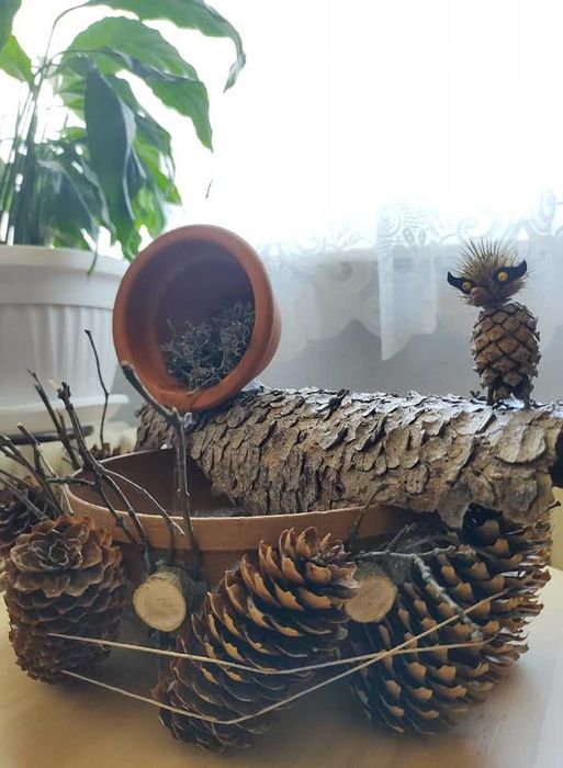 Фонтан - горски с бухал - НАМАЛЕН