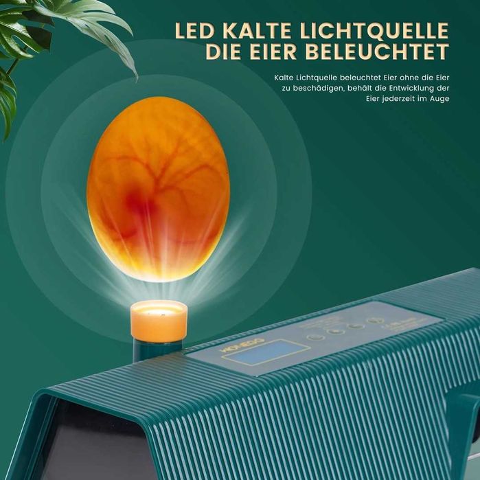 Incubator cu 10 ouă cu întoarcere automată