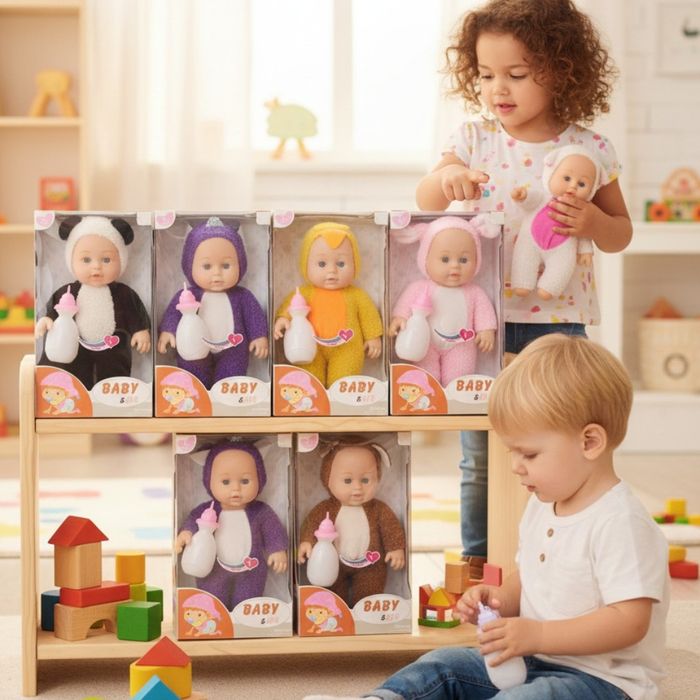 Интерактивна кукла бебе с костюм на животно – говори, смее се и плаче