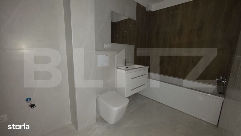 Apartament 3 camere, 62,65 mp, 2 bai, balcon 9,10 mp, finisaje premium
