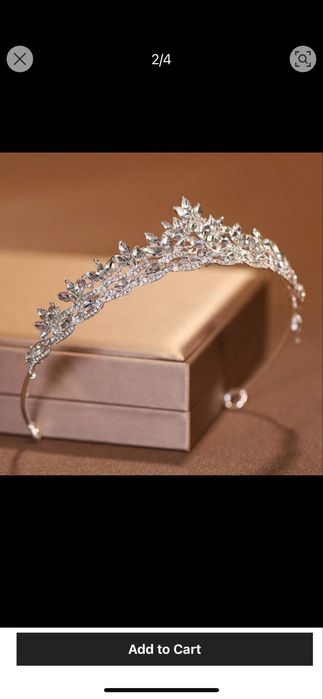 Diadema mireasă printesa