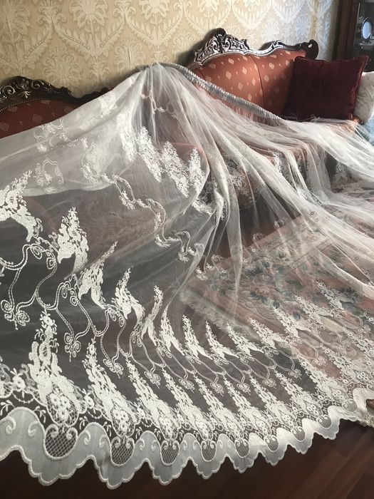 Тюль с узорами 7 м