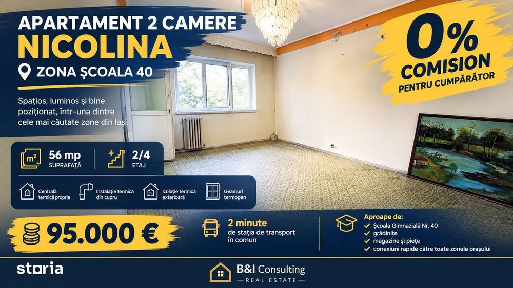 Apartaement 2 Camere | 0% Comision | Nicolina 2 — fotografia 1