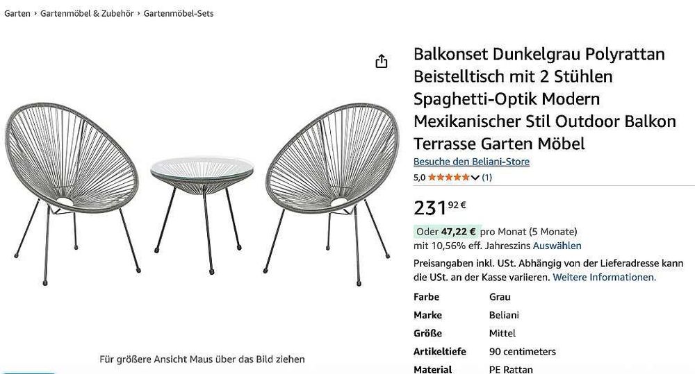 Set mobilier de grădină