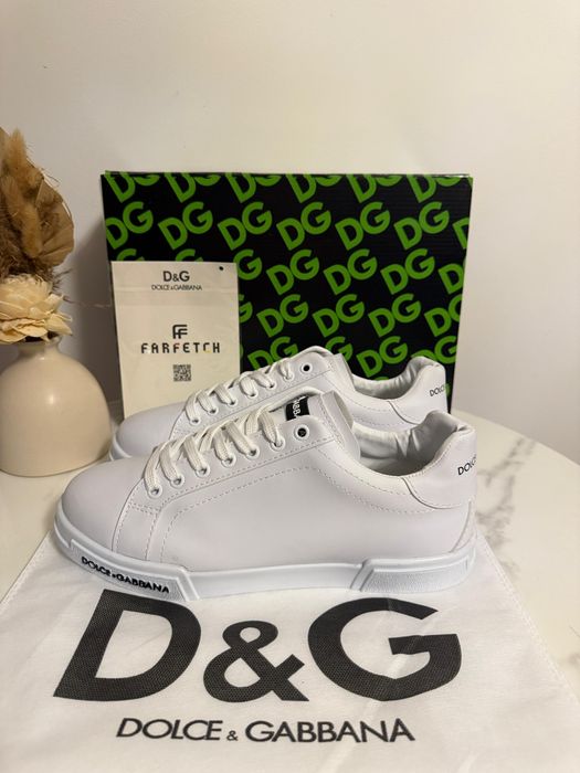 Adidasi Dolce Gabbana full white