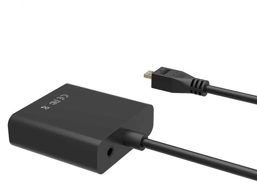 Adaptor convertor micro HDMI la VGA + cablu audio pt tableta proiector