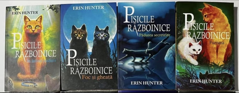 Colectie carti Pisicile razboinice carti aventura numere de la 1 la 20