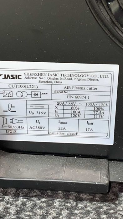 REDUCERE ! CUT 100 L221 JASIC - Aparat de taiere cu plasma 100A 380V
