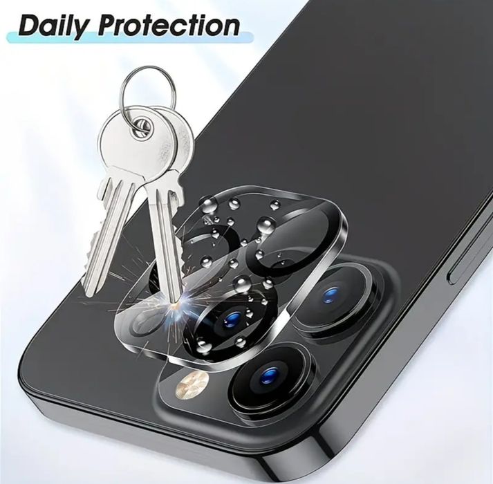 Стъклени протектори за iPhone 15 pro предни и за задна камера