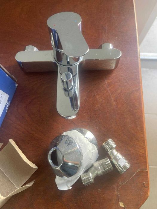 Grohe BauEdge - Baterie cadă, monocomandă, crom 23334000