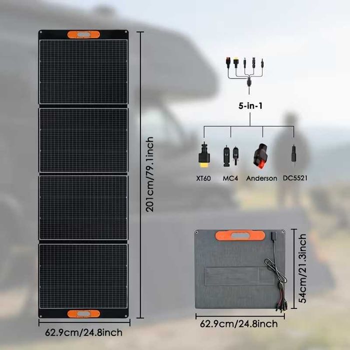 450w - Panou solar portabil/foldabil de mare putere - 450w