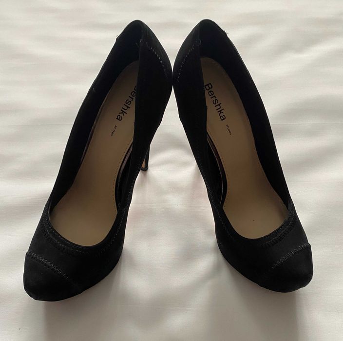 Pantofi dama, Bershka, piele intoarsa, 38