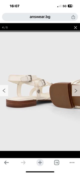 Кожени сандали Guess Tamper