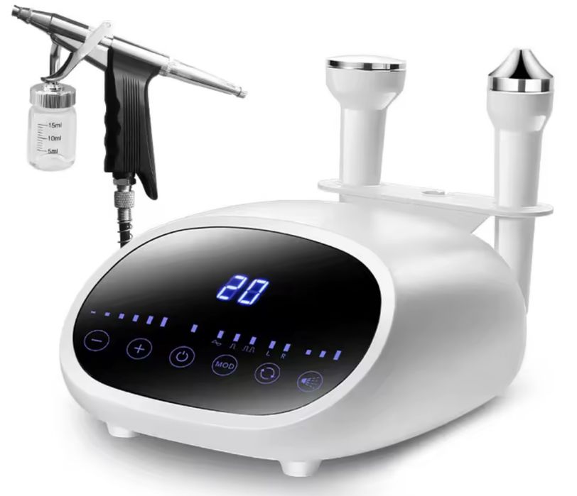 Козметичен уред 3 в 1 ултразвук за лице и окоочна зона и кислородна
