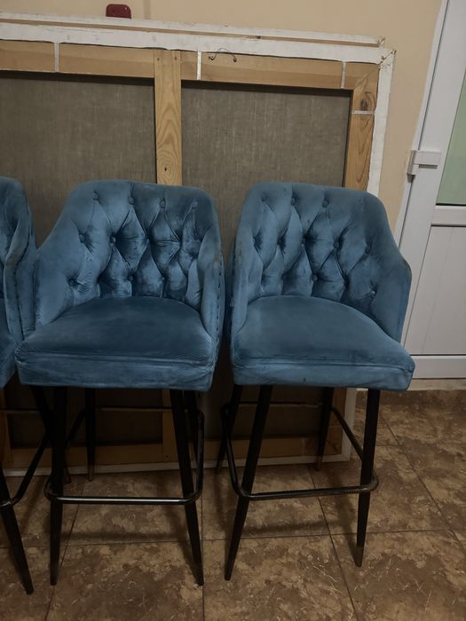 Стулья бархат барные (цена за 1 стул)