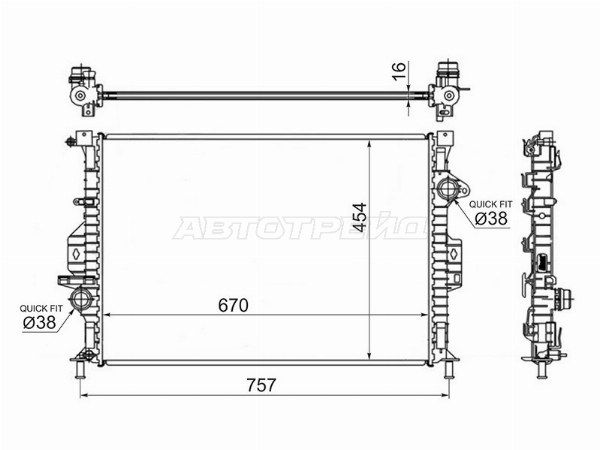 Радиатор Ford C-max