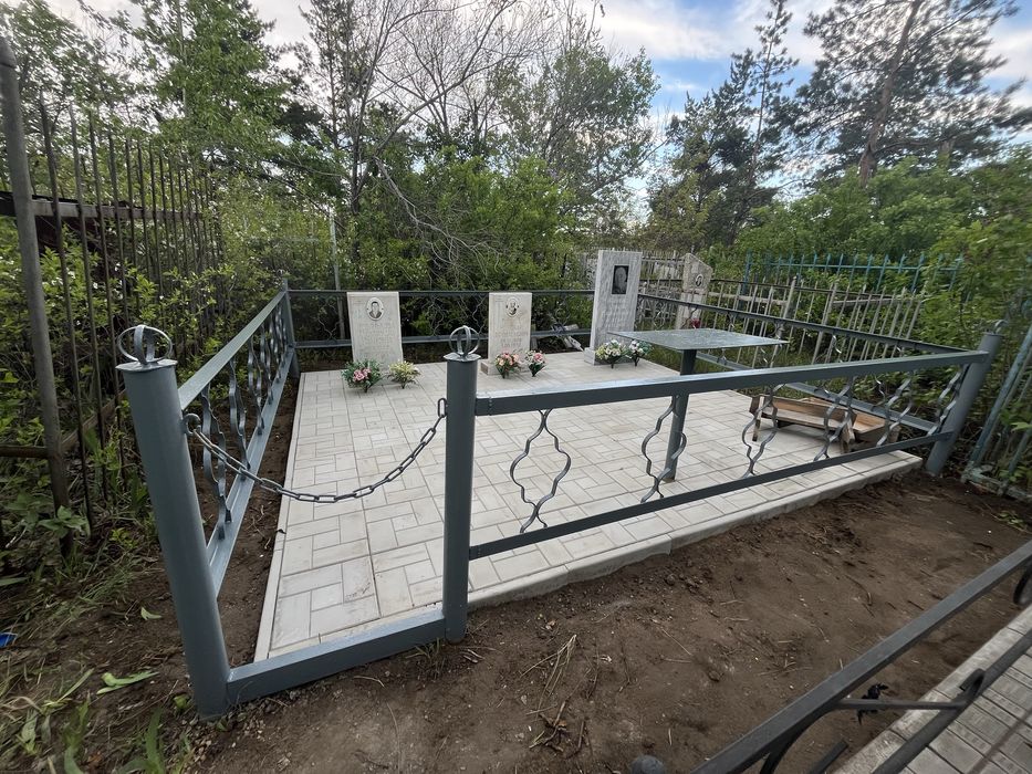 Покраска оградок