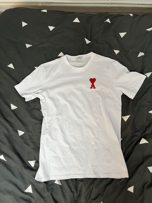 tricou alb ami paris L