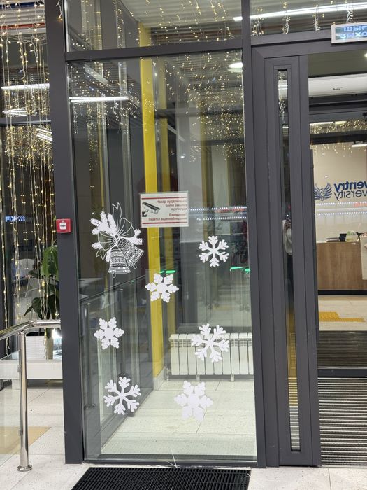 Новогодние оформление Астана 24/7 Фасадное оформление