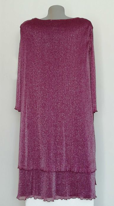 Дамска официална рокля цвят бордо, размер 46-48