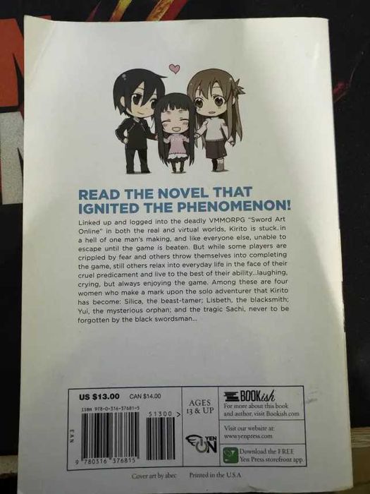 Light Novel и Manga Sword Art Online на английски