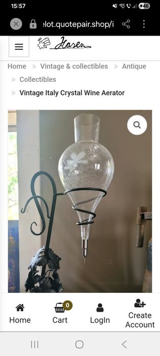 Aerator pt vin. In stare buna.