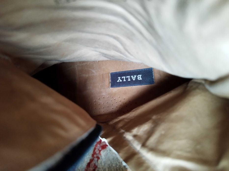 Bally винтидж мъжки боти цвят Бургунди 42