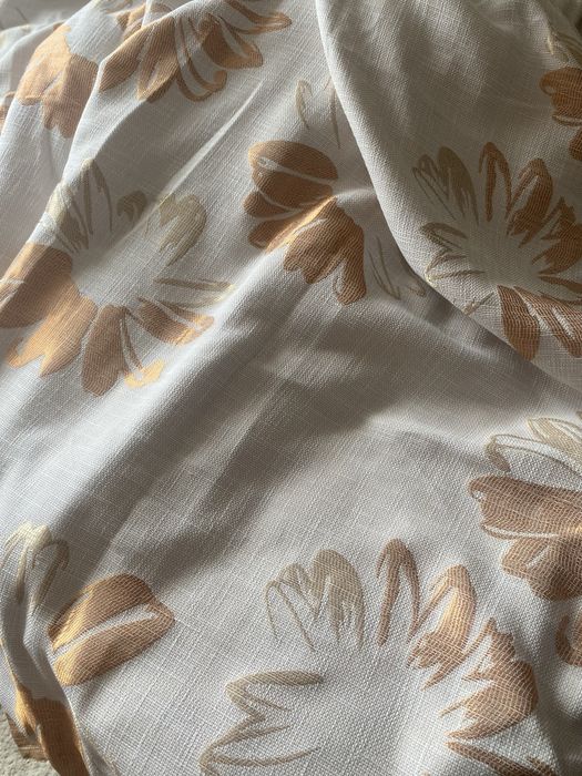 Шторы льняные б/у