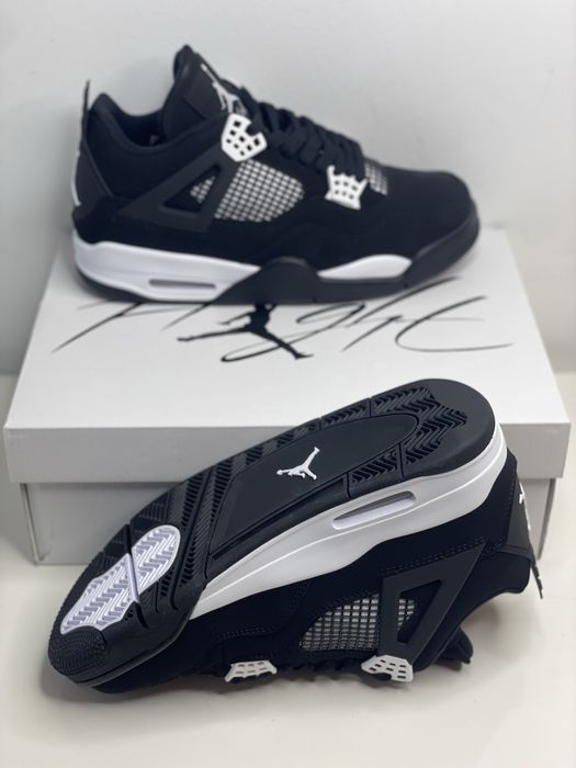 Air Jordan 4 White Thunder Retro Low Black Red/Blue/Yellow