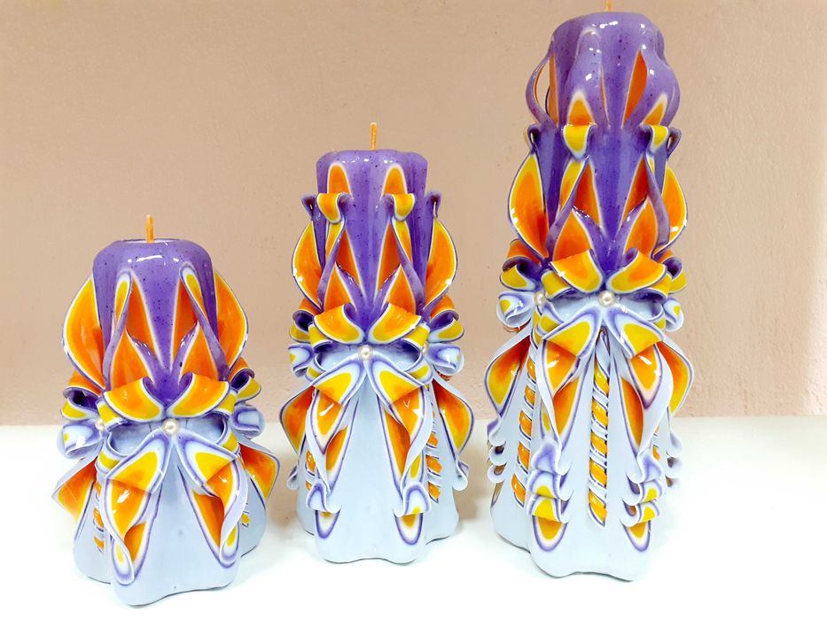 Карвинг свещи ръчна изработка