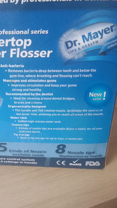 Irigator bucal Dr. Mayer WT5000 pentru gura, dinți.