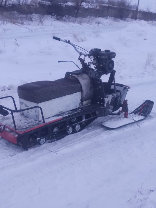Снегоход с мотоблоком