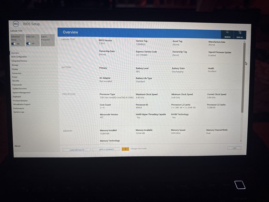 Laptop Dell Latitude 7330 I5(12gen) 16gb