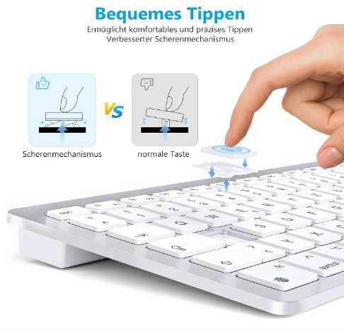 Bluetooth клавиатура OMOTON KB066 за Mac