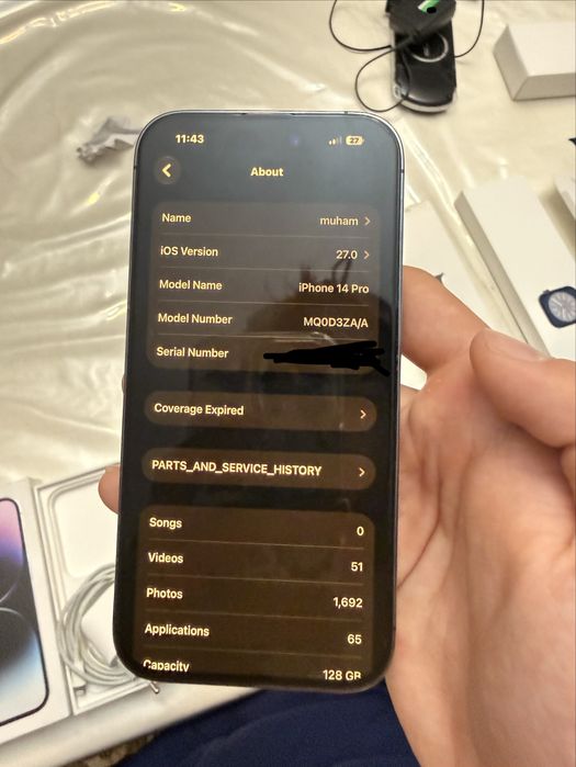 Iphone 14 pro deep purple 128 gb dual sim состояние идеал