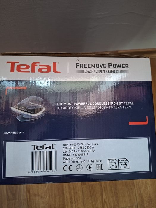 Безкабелна Ютия TEFAL FREEMOVE UPGRADE FV6675E0 2600.0 W, 250.0 ml
