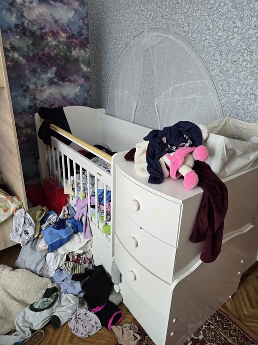 Детский манеж белый