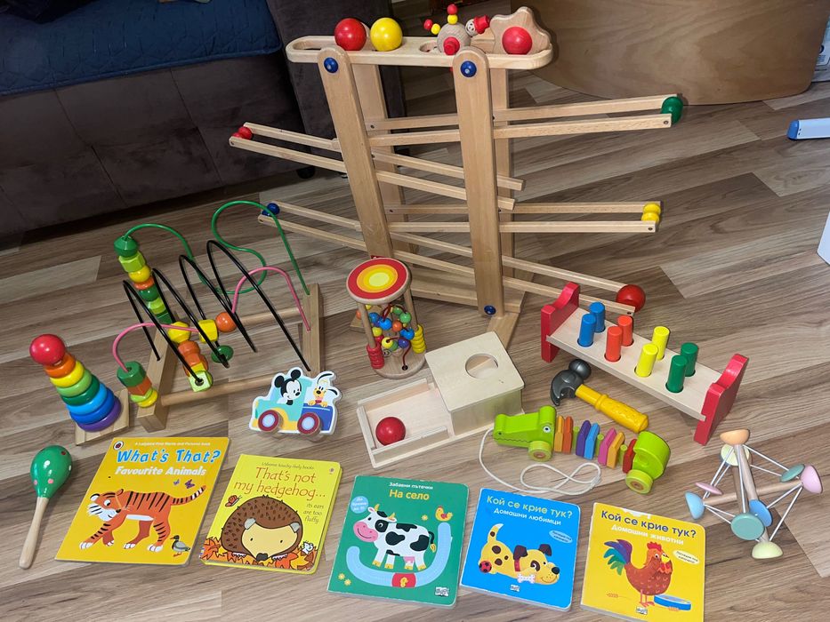Монтесори дървени играчки от 2.50€ до 30€