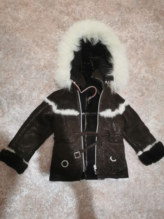 Натуральная детская дубленка