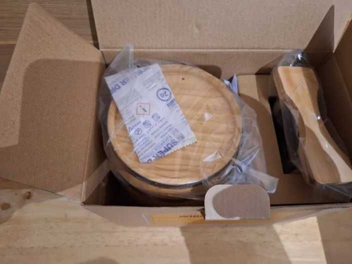 Дървено буре / бъчва за уиски-подаръчен комплект-Диспенсър / Декантер