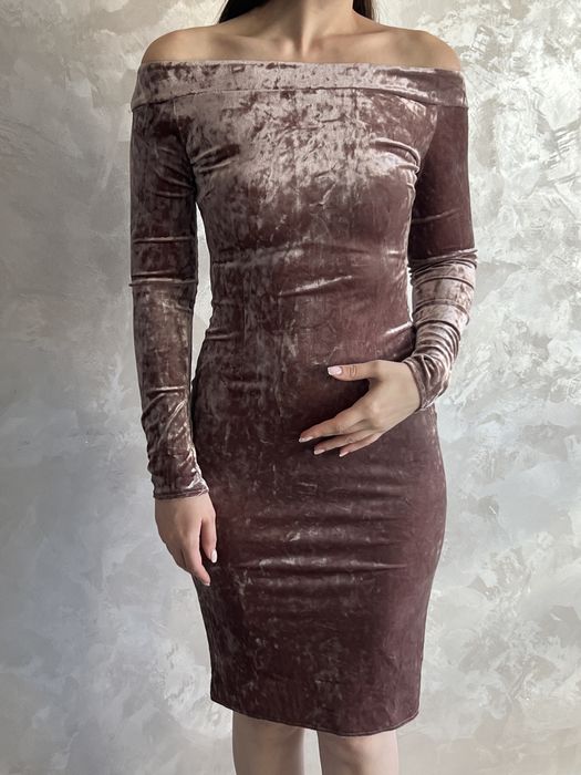 Платье велюр