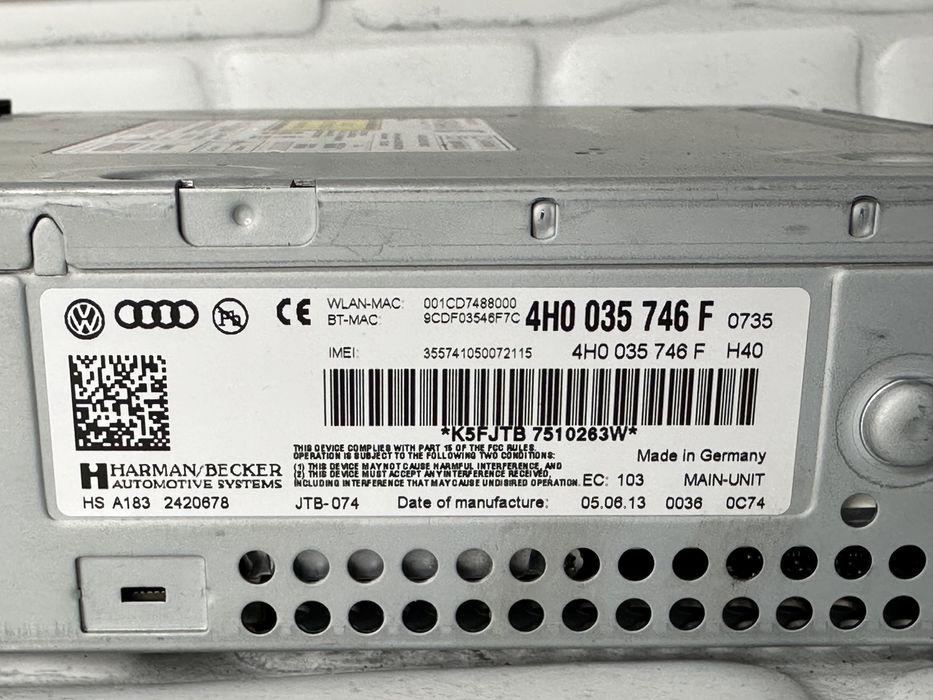 Модул AUDI A8 S8 D4 4H0035746F